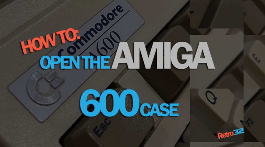 How to open an Amiga 600 case