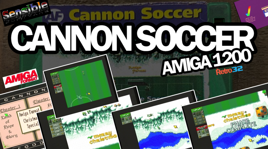 Cannon Soccer – Amiga 1200 – Amiga Format Coverdisk (54b) – Sensible Software