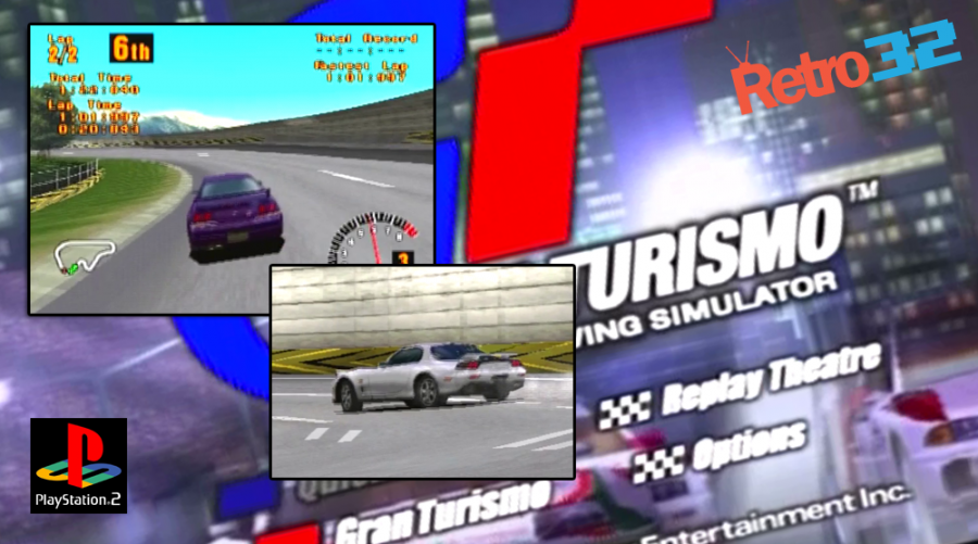 Granturismo 1 PlayStation 1 – Intro & game play video