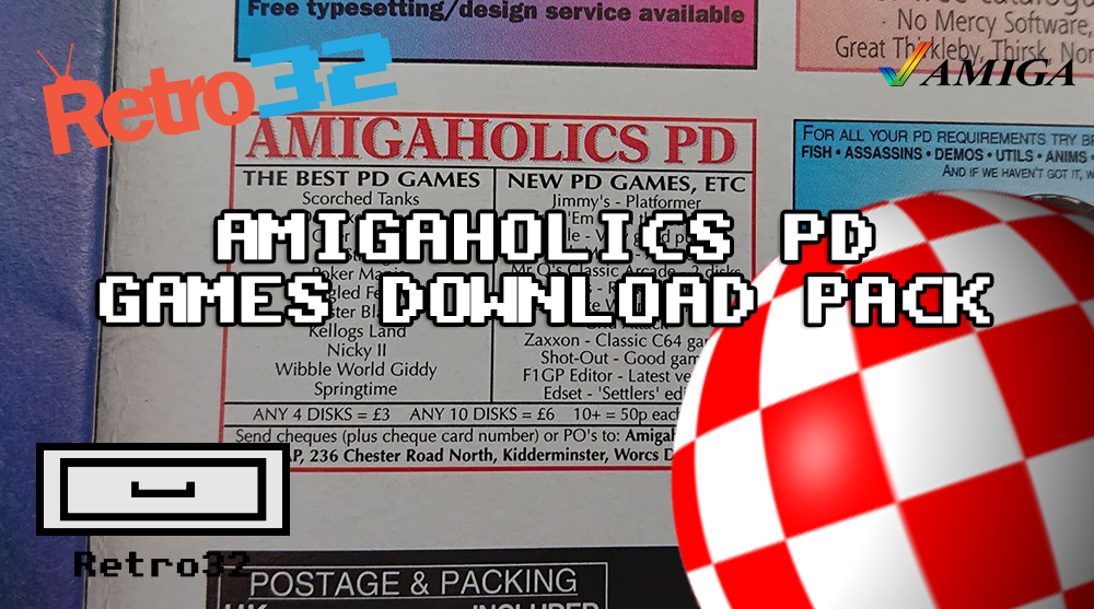 AMIGAHOLICS PD Public Domain Games Download Pack (ADF) GOTEK