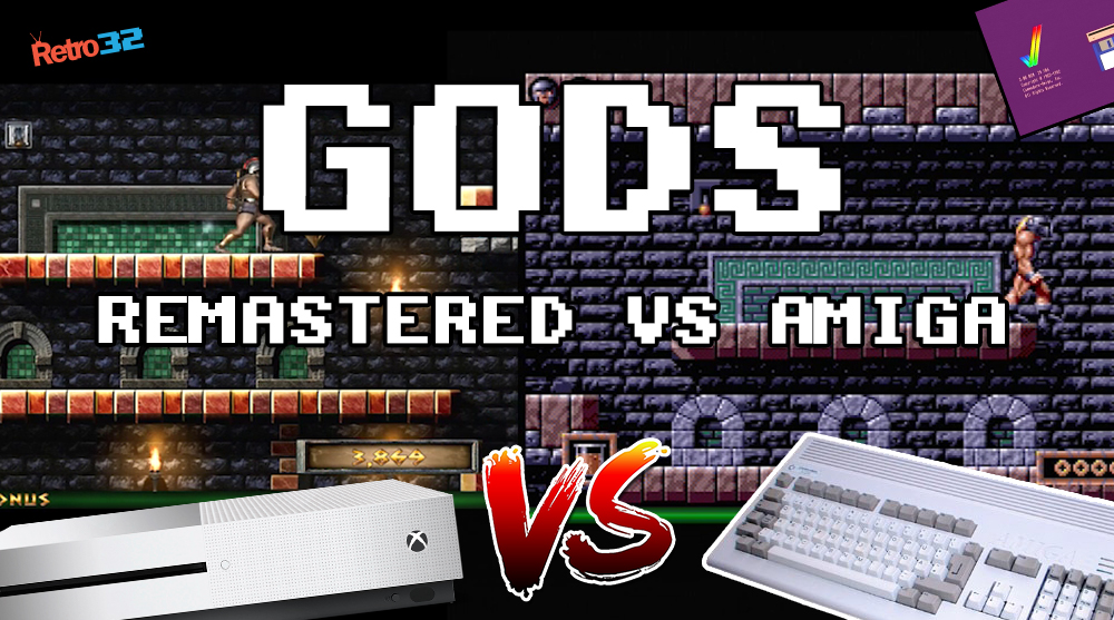 GODS Remastered 2018 (Xbox One S) VS GODS Amiga – 1991 Bitmap Brothers (Amiga 1200)