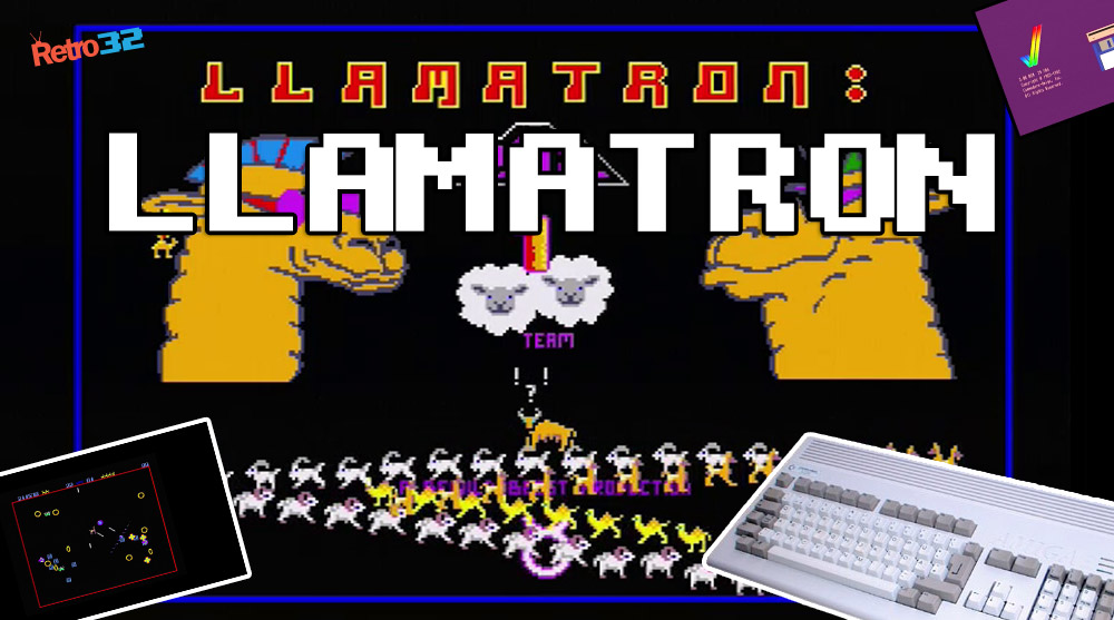 Llamatron – Amiga shareware –  Jeff Minter Llamasoft 1991 – Amiga 1200