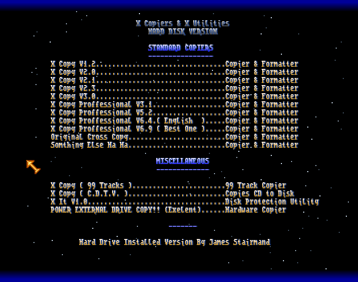 AMIGA DOWNLOAD: X-Copiers & X Utility Hard Disk Version – ADF Download (Amiga Power Menu)