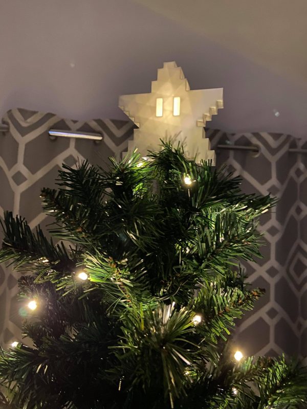 Pixel Star Christmas Tree Topper