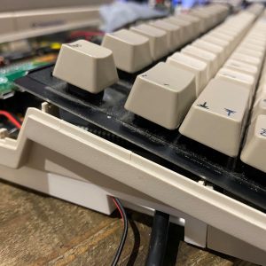 Amiga 500 Expansion Port Cover for RGB to HDMI equipped Amiga - cable access hole