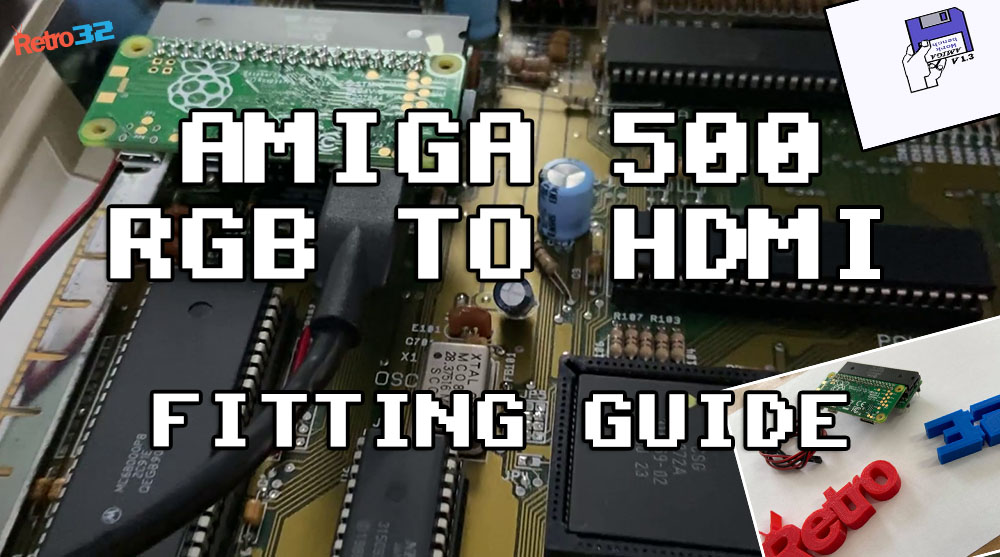 Amiga RGB to HDMI adapter fitting guide HOW TO