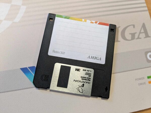 Amiga Floppy Disk labels - Custom 3.5" full colour (adhesive) - 25 pack