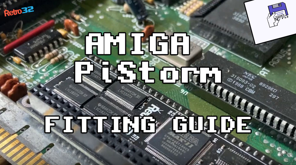 Amiga PiStorm installation fitting guide video