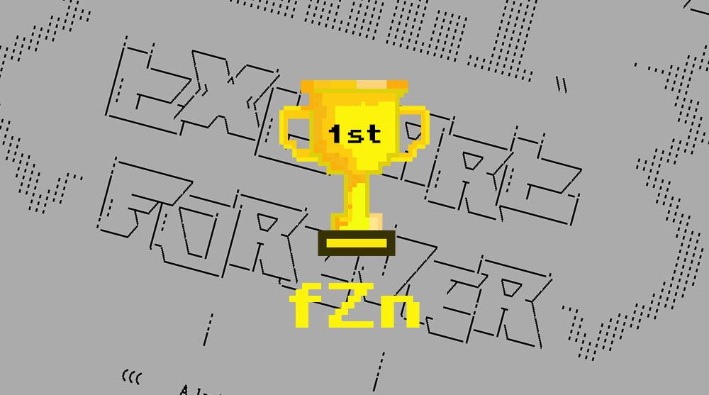 Our boy FuZioN scores first place in Flashparty 2021 “Text Art” ASCII Compo!!