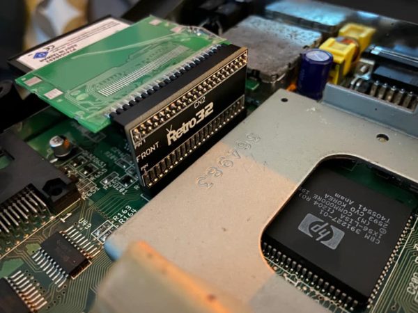 Amiga IDE right angle adapter - Hard disk / cable replacement 44pin ribbon