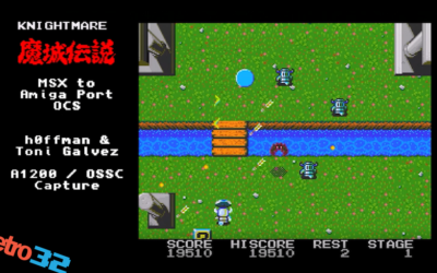 Knightmare – Level 1 – MSX Amiga Port by h0ffman & Toni Galvez – Exclusive Preview (A1200 OSSC)