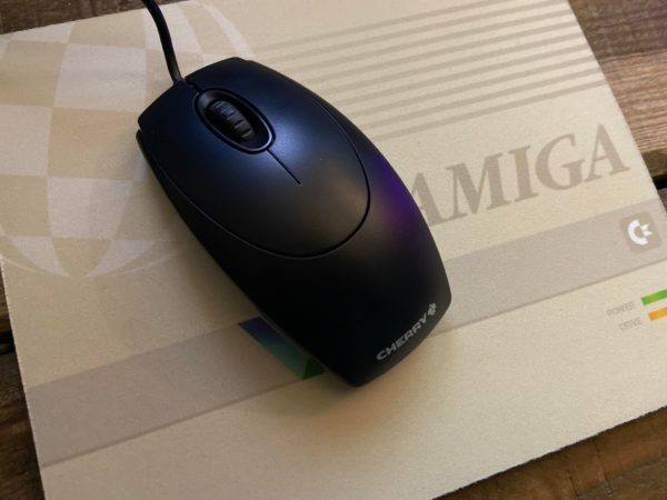 Amiga Optical Wheel Mouse - USB Compatible - Black