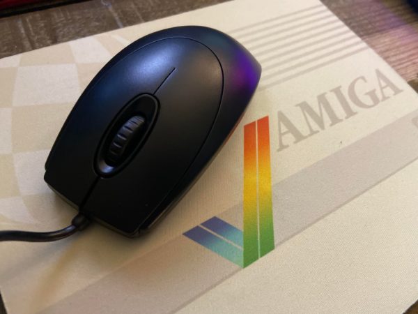 Amiga Optical Wheel Mouse - USB Compatible - Black - Image 2