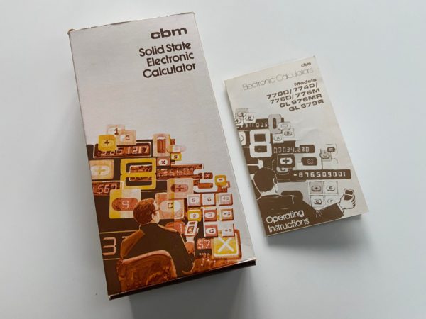 Commodore 776M Calculator inc box, instructions and AC adapter - Image 2