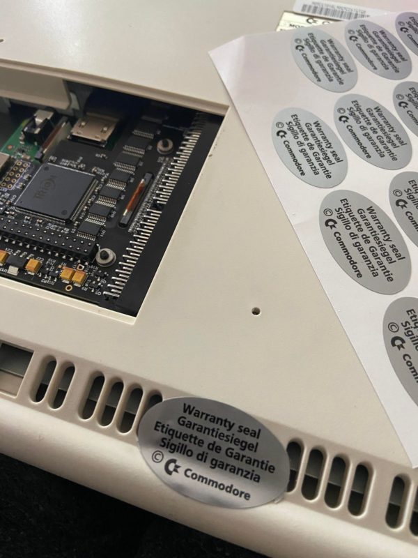 Commodore Amiga Reproduction Warranty Stickers