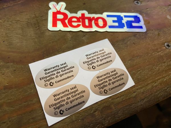Commodore Amiga Reproduction Warranty Stickers - Image 2