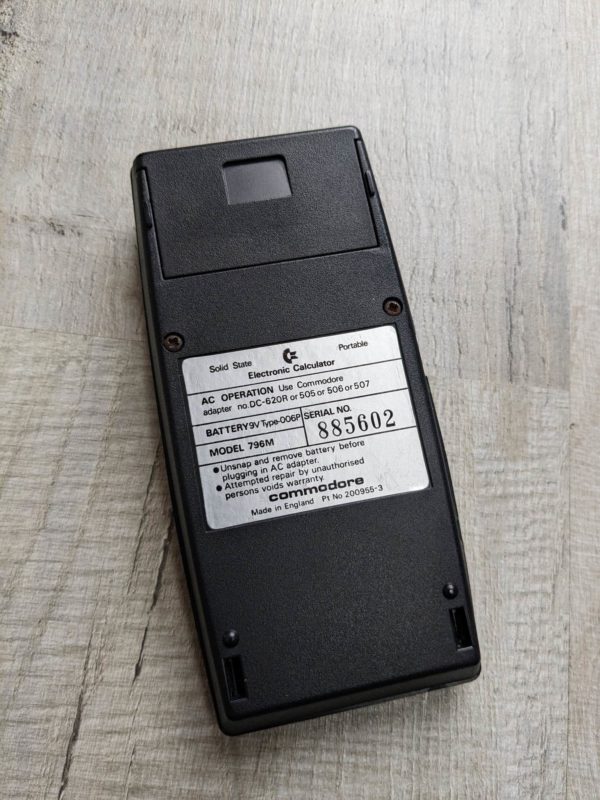 Commodore 796M Calculator - Black #2 - Image 6