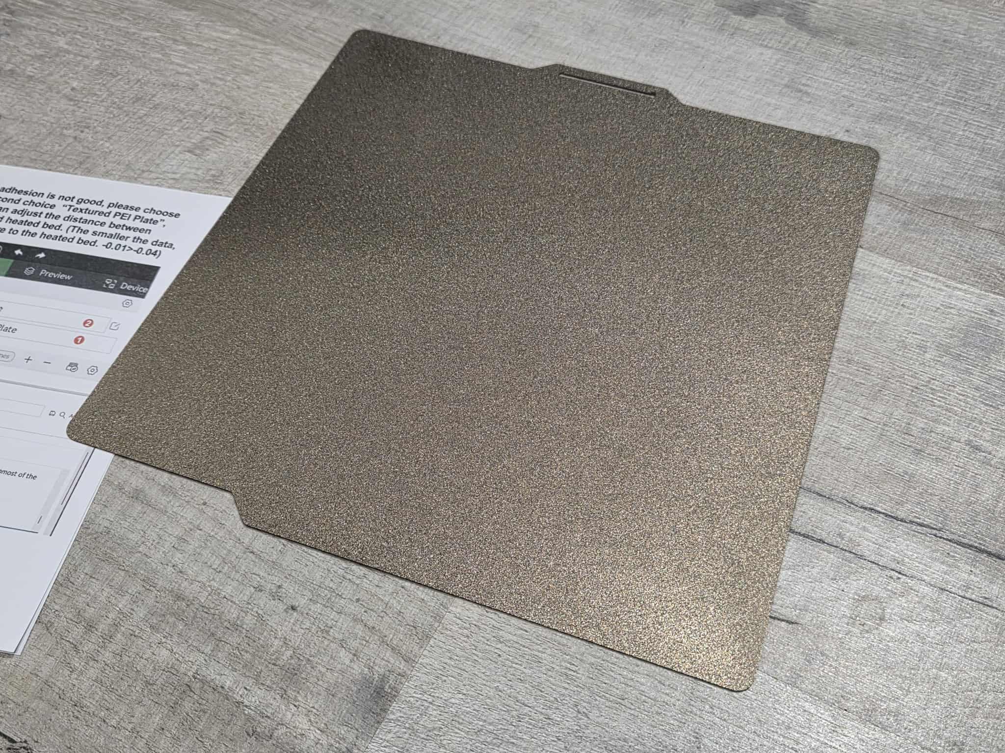 Bambu Lab Textured PEI Plate - Double sided 257x257 3D Printer X1 P1S P2S A1 - Image 3